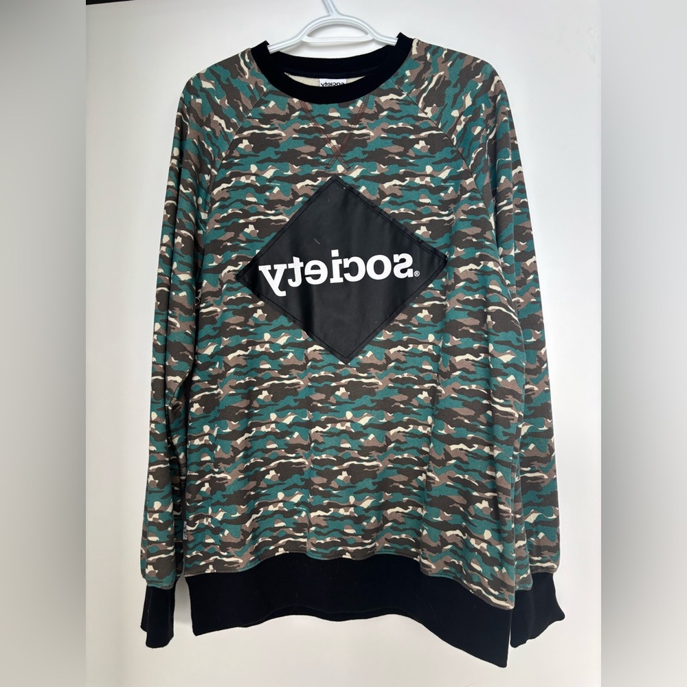 Society Camouflage Crewneck